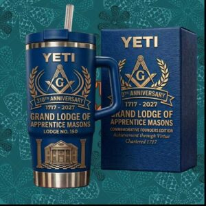 Grand Lodge of Apprentice Masons 310th Anniversary Lodge 150 Commemorative Founders Edition Tumbler