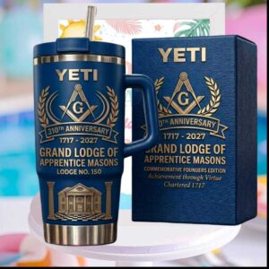 Grand Lodge of Apprentice Masons 310th Anniversary Lodge 150 Commemorative Founders Edition Tumbler