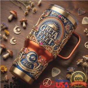 Greta Van Fleet Peace Love Unity From The Fires Retro Gifts Stainless Steel Insulated Tumbler