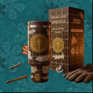 Highland Springs Outlander Sassenach Dragonfly Plaid Fraser Ridge Scottish Tumbler