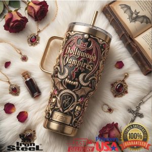 Hollywood Vampires Rock Band World Tour Gothic Vampire Bat Music Festival Vintage Fan Tumbler
