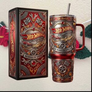 Hot Wheels 58th Anniversary 58 Years of Speed Racing Tumbler