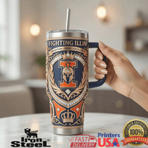 Illinois Fighting Illini Legacy Prestige Edition 40oz Tumbler with Handle