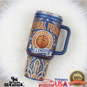 Illinois Fighting Illini Men's Basketball NCAA Final Four Indianapolis 2026 Vintage Tumbler