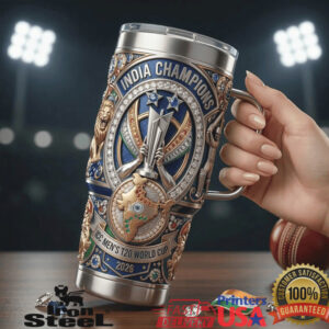 India Champions ICC Men's T20 World Cup 2026 Cricket Fan Collector's Edition Tumbler