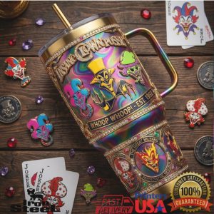 Insane Clown Posse Whoop Whoop Est 1992 Psychopathic Records Joker Stainless Steel Tumbler