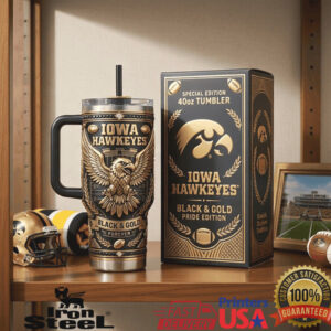 Iowa Hawkeyes Black Gold Forever Special Edition 40oz Tumbler