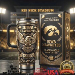 Iowa Hawkeyes Black Gold Forever Special Edition 40oz Tumbler