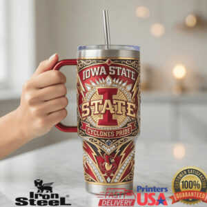 Iowa State Cyclones Cardinal Legacy Edition Red Gold 40oz Tumbler