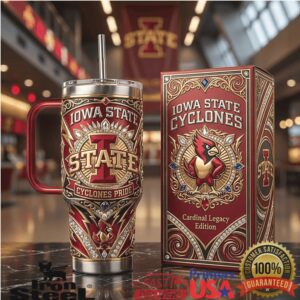 Iowa State Cyclones Cardinal Legacy Edition Red Gold 40oz Tumbler