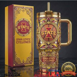 Iowa State Cyclones NCAA College Basketball Fan Spirit Gameday Stainless Steel Insulated Tumbler