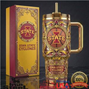 Iowa State Cyclones NCAA College Basketball Fan Spirit Gameday Stainless Steel Insulated Tumbler