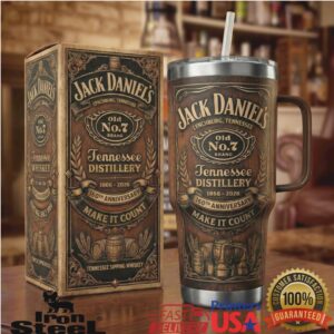 Jack Daniel's 160th Anniversary Old No. 7 Tennessee Whiskey Wood Grain Tumbler