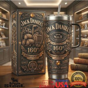 Jack Daniels Old No. 7 160th Anniversary 1866 2026 Limited Edition Whiskey Gift Stainless Steel Insulated Tumbler