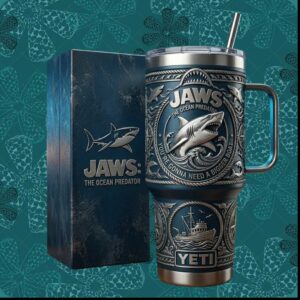 Jaws The Ocean Predator You're Gonna Need A Bigger Boat Stainless Steel Insulated Tumbler