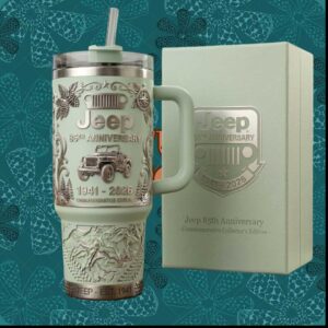 Jeep 85th Anniversary 1941 2026 Commemorative Sage Tumbler