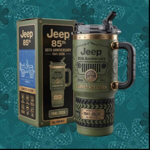 Jeep 85th Anniversary Limited Edition 1941 2026 Trail Rated Rugged Gifts for Men Tumbler