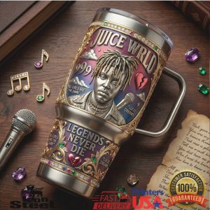 Juice WRLD Legends Never Die Tribute Vintage Style Hip Hop Music Fan Tumbler