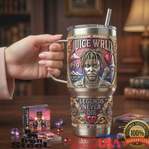 Juice WRLD Legends Never Die Tribute Vintage Style Hip Hop Music Fan Tumbler