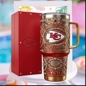 Kansas City Chiefs Chiefs Kingdom World Champions Football Gifts for Men Tumbler
