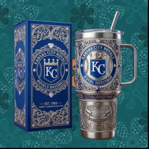 Kansas City Royals Baseball Royal Heritage Est 1969 Vintage Luxury Gifts for Fans Tumbler