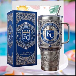Kansas City Royals Baseball Royal Heritage Est 1969 Vintage Luxury Gifts for Fans Tumbler