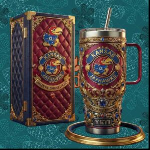 Kansas Jayhawks Allen Fieldhouse Legacy Basketball Vintage Sports Gift For Fans Stainless Steel Insulated Tumbler