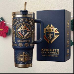 Knights of Columbus In Service To One All Collector Edition Fraternal Organization Tumbler