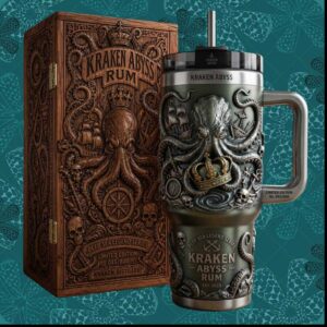 Kraken Abyss Rum Deep Sea Legend Series 2023 Sculpted Kraken Tumbler