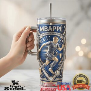 Kylian Mbappe Speed Of Champions Soccer Star Legend Athlete Tumbler