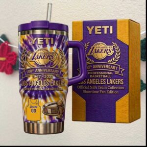 Los Angeles Lakers 100th Anniversary 1947 2027 Professional Basketball Showtime Tumbler