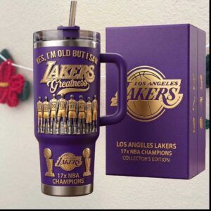 Los Angeles Lakers 17x NBA Champions Greatness Legends 20oz Tumbler