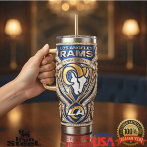 Los Angeles Rams Born To Rise Bold Legacy Edition NFL Football Fans Tumbler