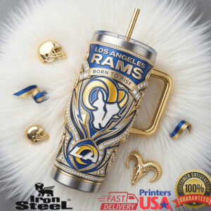 Los Angeles Rams Born To Rise Bold Legacy Edition NFL Football Fans Tumbler