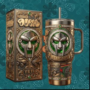 MF DOOM Operation Doomsday Hip Hop Legend All Caps Retro 20oz Gift for Fans Stainless Steel Insulated Tumbler