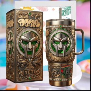 MF DOOM Operation Doomsday Hip Hop Legend All Caps Retro 20oz Gift for Fans Stainless Steel Insulated Tumbler
