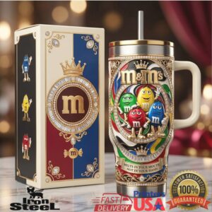 M&M’s Character Melts In Your Mouth Not In Your Hand Stainless Steel Insulated Tumbler