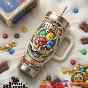 M&M’s Character Melts In Your Mouth Not In Your Hand Stainless Steel Insulated Tumbler