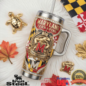 Maryland Terrapins Fear The Turtle Edition 40oz Insulated Tumbler