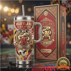 Maryland Terrapins Fear The Turtle Edition 40oz Insulated Tumbler
