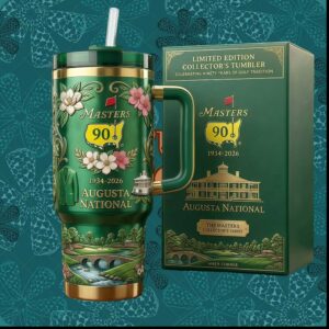 Masters 90th Anniversary 1934 2026 Augusta National Amen Corner Luxury Golf Tumbler