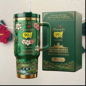 Masters 90th Anniversary 1934 2026 Augusta National Amen Corner Luxury Golf Tumbler