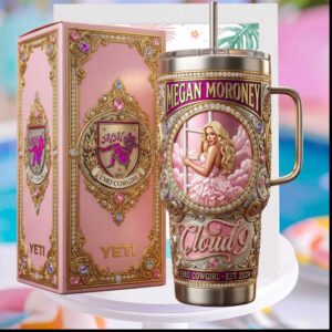 Megan Moroney Emo Cowgirl Cloud 9 Tour 2024 Pink Country Music Fans Gift Stainless Steel Insulated Tumbler