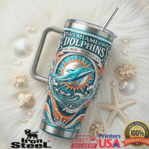 Miami Dolphins Ocean Legacy Edition 40oz Fan Tumbler