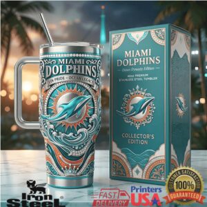 Miami Dolphins Ocean Legacy Edition 40oz Fan Tumbler