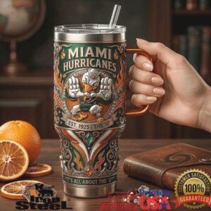 Miami Hurricanes The U Est. 1925 Sebastian the Ibis Fan Tumbler