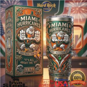 Miami Hurricanes The U Est. 1925 Sebastian the Ibis Fan Tumbler