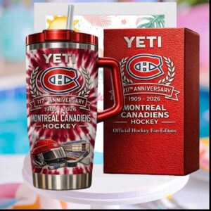 Montreal Canadiens Hockey 117th Anniversary 1909 2026 Tie Dye Red Fans Gift Stainless Steel Insulated Tumbler