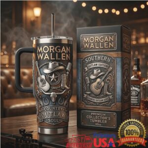 Morgan Wallen Southern Outlaw 40oz Tumbler Country Music Soul Collector’s Edition Travel Tumbler