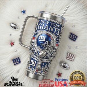New York Giants Legacy Of Greatness NFL Football Retro Sports Fans Tumbler